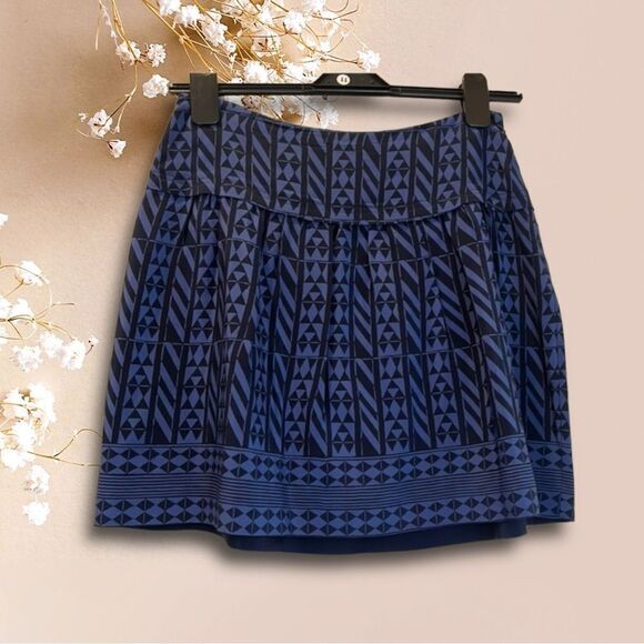 Madewell Silk Geometric Skirt - Picture 2 of 7